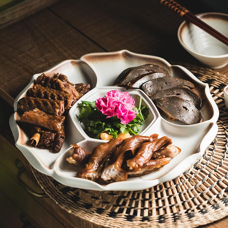Ceramic Division Plate Seafood Barbecue Tableware Household Platter Cold Dish Braised Dishes Dinner Plates
Ceramic Division Plate Seafood Barbecue Tableware Household Platter Cold Dish Braised Dishes Dinner Plates