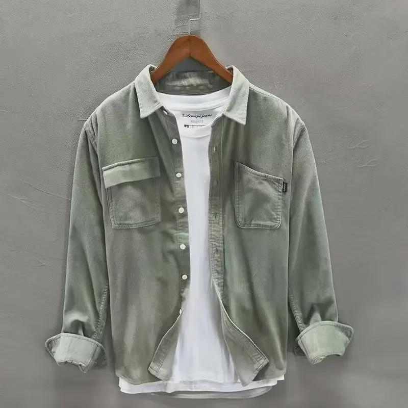 Men s Spring and Fall Thin Retro Pocket Casual Corduroy Long-sleeved Shirt Lapel Breathable Loose Jacket 3XL
Men s Spring and Fall Thin Retro Pocket Casual Corduroy Long-sleeved Shirt Lapel Breathable Loose Jacket 3XL