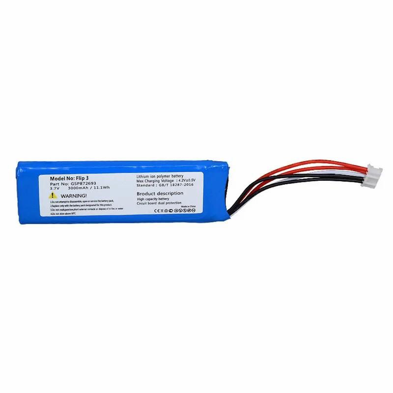 For JBL Flip 3 3.7V 3000mAh Rechargeable Li-Polymer Battery Assembly Part (Encode: GSP872693) (Without Logo) A
For JBL Flip 3 3.7V 3000mAh Rechargeable Li-Polymer Battery Assembly Part (Encode: GSP872693) (Without Logo) A