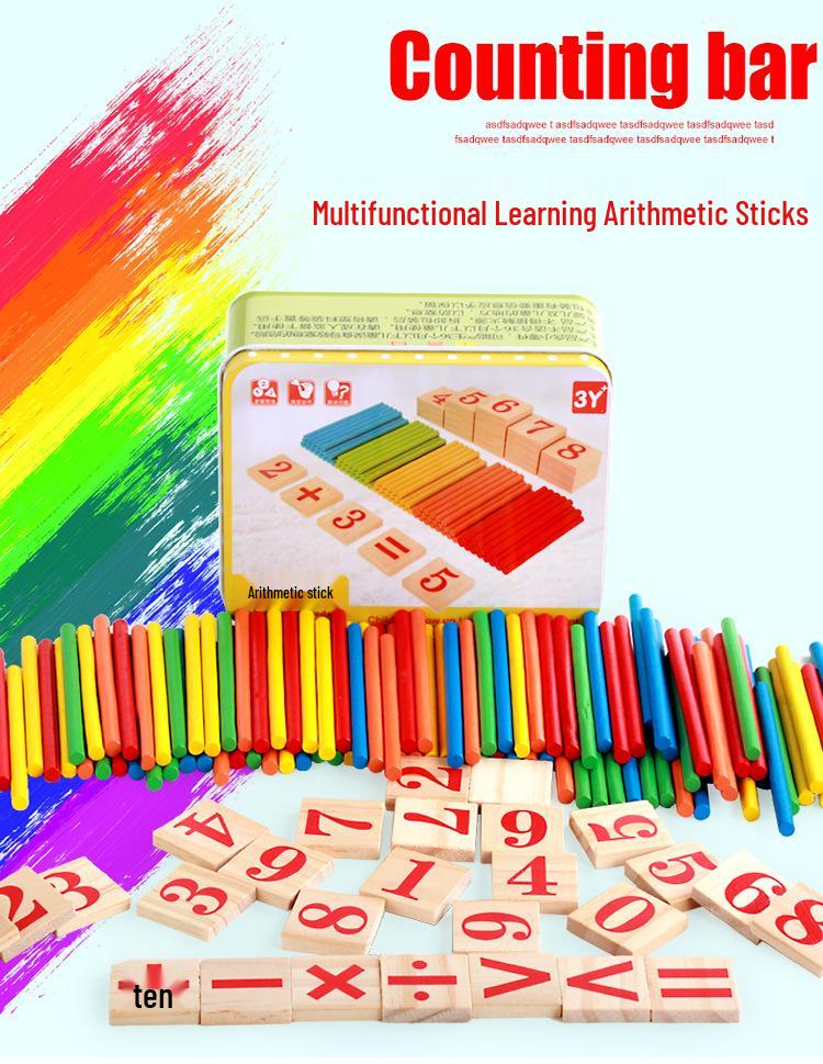 Wooden Counting Sticks Set for Early Education - Ideal for Kindergarten and Elementary Intellectual Development
Wooden Counting Sticks Set for Early Education - Ideal for Kindergarten and Elementary Intellectual Development