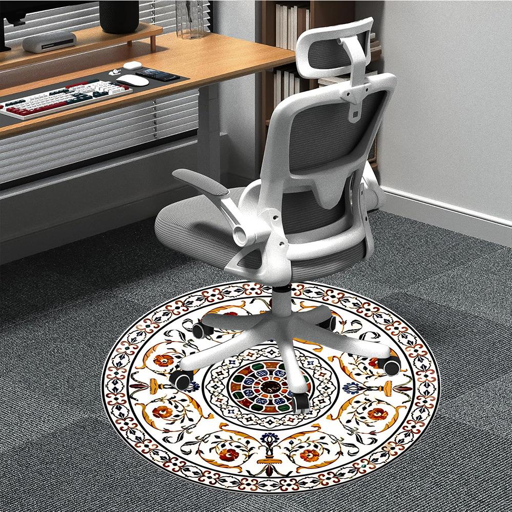 1pc Ornamental Circular Pattern Chair Carpet for Office, Soft, Non-Slip Polyester Mat, Office, Living Room, Bedroom, Durable Polyester yy251207104 80cm by 80cm
1pc Ornamental Circular Pattern Chair Carpet for Office, Soft, Non-Slip Polyester Mat, Office, Living Room, Bedroom, Durable Polyester yy251207104 80cm by 80cm