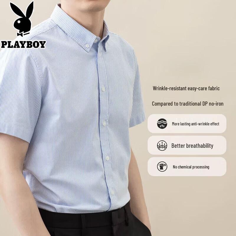 PLAYBOY Men s Striped Oxford Short Sleeve Shirt 3XL
PLAYBOY Men s Striped Oxford Short Sleeve Shirt 3XL