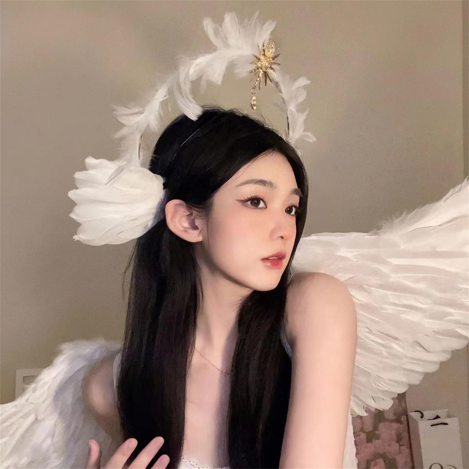 Fairy Feather Women s Headband European Style Goddess Angel Headband Performance Banquet Party Wedding Hair Decor Accessories
Fairy Feather Women s Headband European Style Goddess Angel Headband Performance Banquet Party Wedding Hair Decor Accessories
