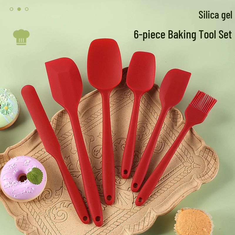 6-Piece Food-Grade Silicone Baking Spatula and Brush Set, Heat Resistant for Household Use красный
6-Piece Food-Grade Silicone Baking Spatula and Brush Set, Heat Resistant for Household Use красный