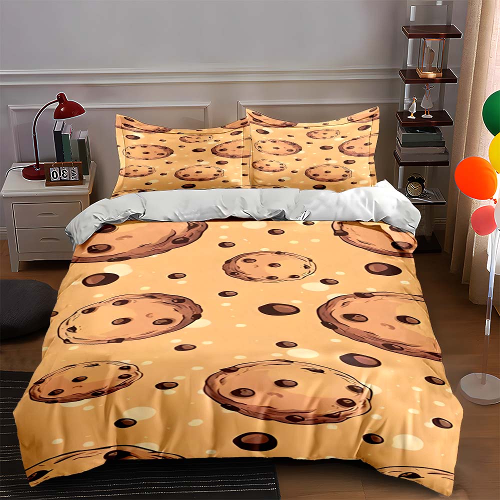 Chocolate chip cookies Bedding Duvet cover sets Duvet covers Pillowcases gifts (1 * Duvet Cover 2 * Pillowcases, without duvet insert) 135x200cm
Chocolate chip cookies Bedding Duvet cover sets Duvet covers Pillowcases gifts (1 * Duvet Cover 2 * Pillowcases, without duvet insert) 135x200cm