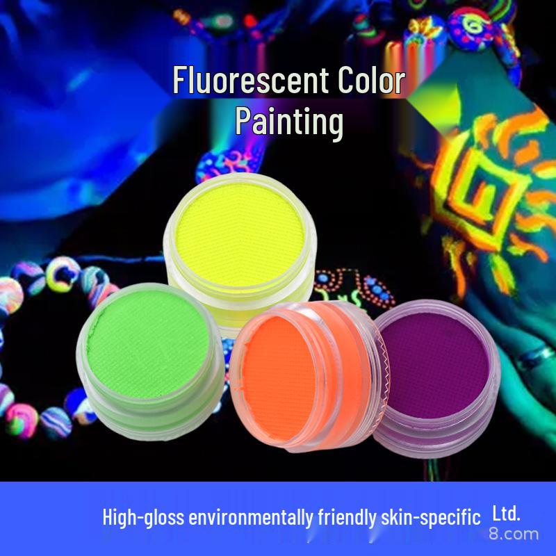 Water-Soluble Fluorescent Face Paint for Halloween & Stage Makeup Fluorescent Paint - Purple
Water-Soluble Fluorescent Face Paint for Halloween & Stage Makeup Fluorescent Paint - Purple