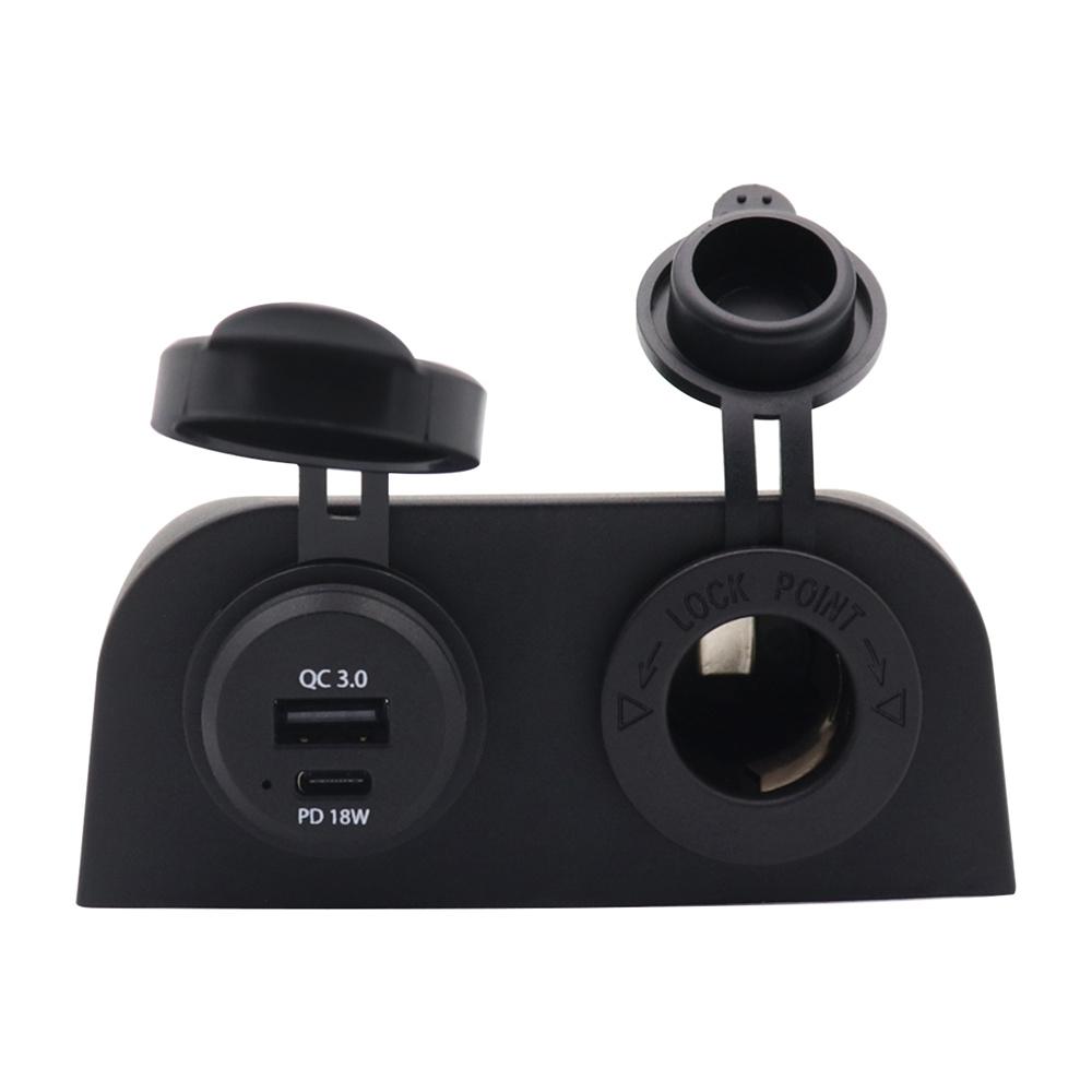 10-30V QC3.0 & TYPE-C Dual Charger Car Cigarette Lighter Socket Plug Panel Two Hole Tent Base For Boat Car Truck
10-30V QC3.0 & TYPE-C Dual Charger Car Cigarette Lighter Socket Plug Panel Two Hole Tent Base For Boat Car Truck