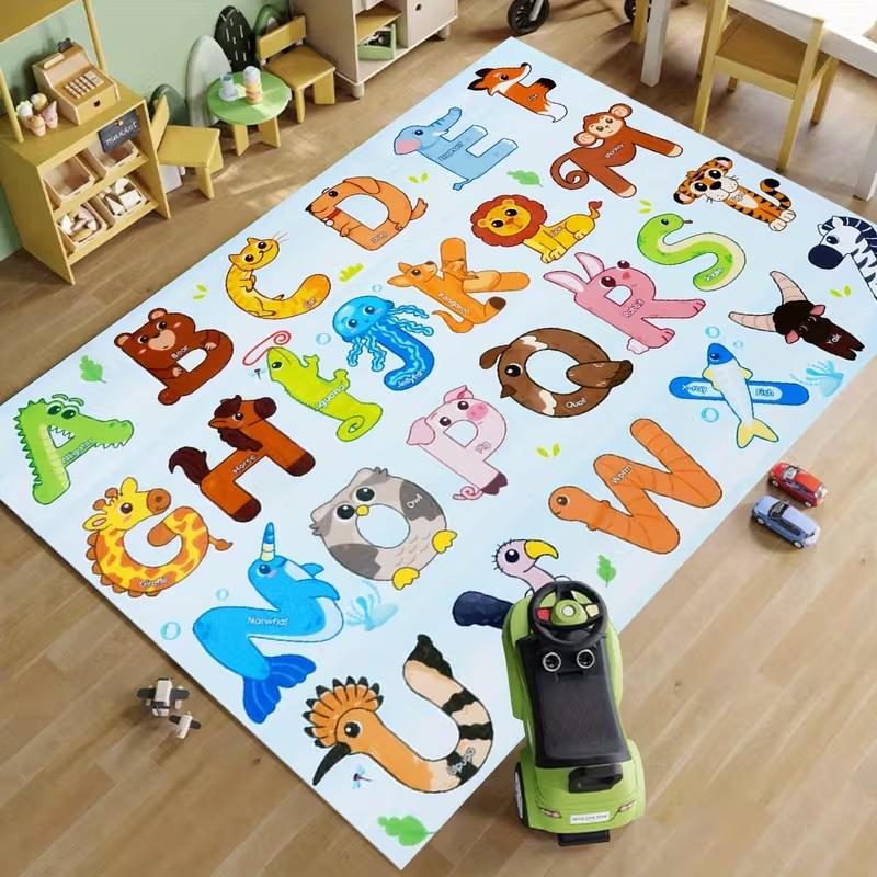 New Arrival Kids Educational Alphabet Animal Play Mat Soft Non Slip Decorative Rug for Children Bedroom Playroom Hot Sale 40X60cm
New Arrival Kids Educational Alphabet Animal Play Mat Soft Non Slip Decorative Rug for Children Bedroom Playroom Hot Sale 40X60cm