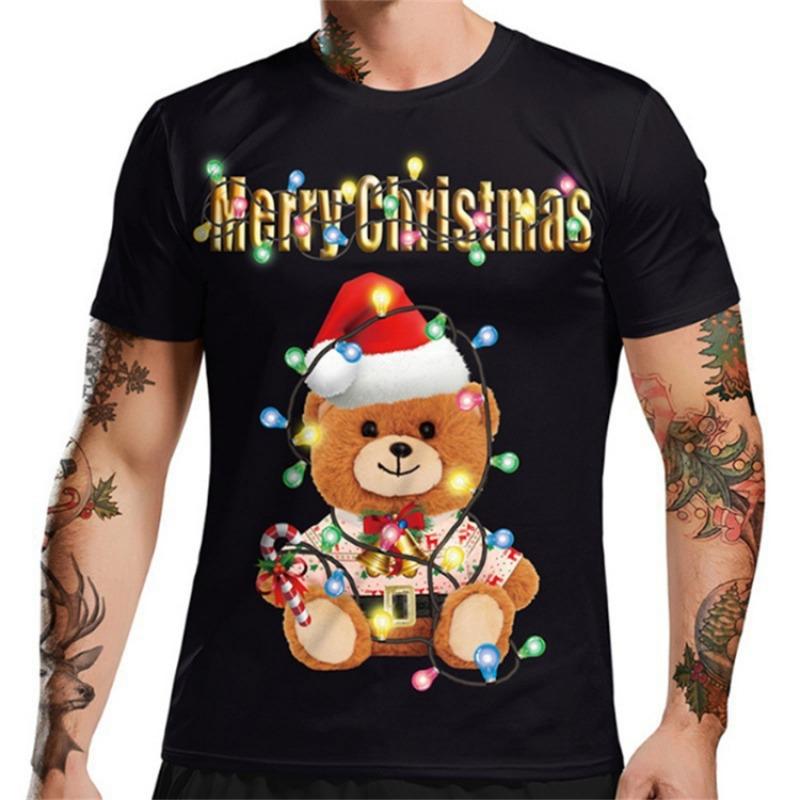 Funny Christmas T-Shirt Men Top 3D Muscle Print Tee Short Sleeve O Neck Streetwear Male Oversized Shirts Casual Harajuku Clothes 5XL
Funny Christmas T-Shirt Men Top 3D Muscle Print Tee Short Sleeve O Neck Streetwear Male Oversized Shirts Casual Harajuku Clothes 5XL