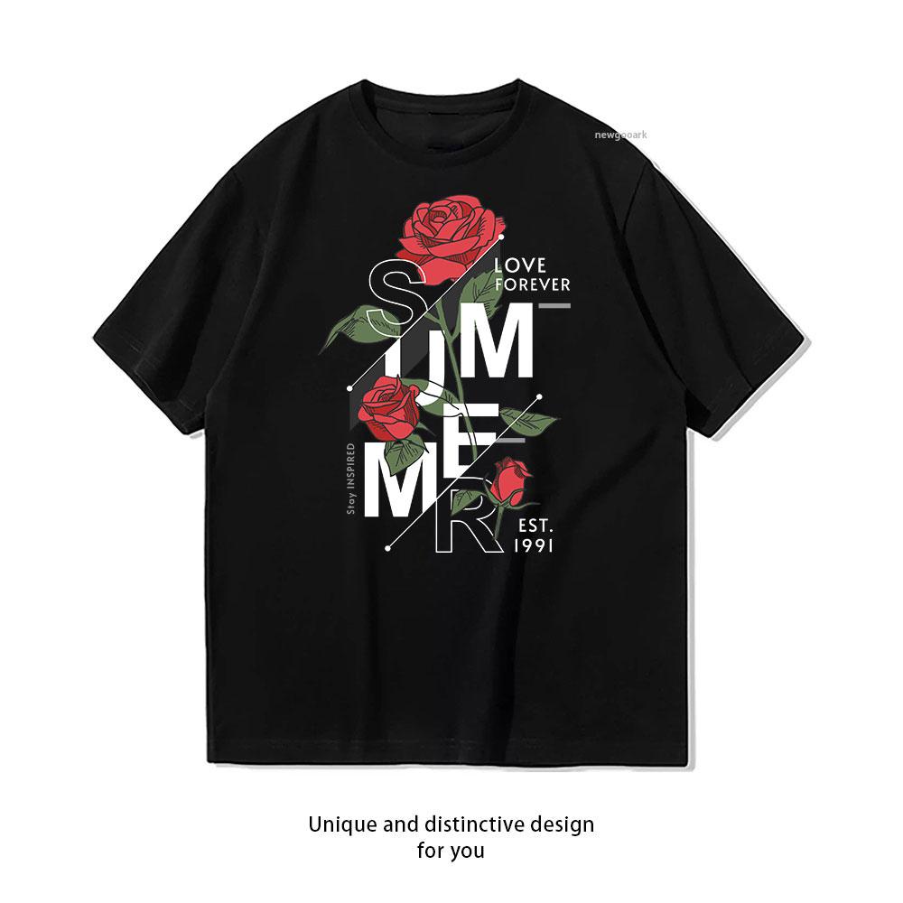 Stay Inspired Rose Petal Art cotton T shirt Unisex Adult couple streetwealtops tee Short sleev Casual S
Stay Inspired Rose Petal Art cotton T shirt Unisex Adult couple streetwealtops tee Short sleev Casual S