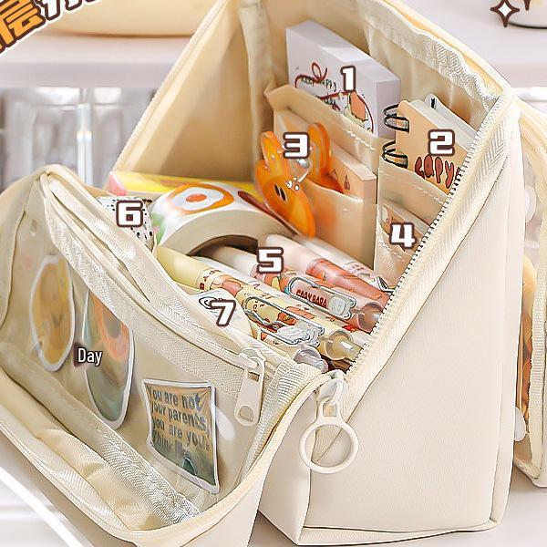 2025 Кавовий Пенал великої місткості дев ятишаровий для учнів початкової та середньої школи - Простий, багатофункціональний пенал Three-Layer Windowed Pencil Case—Blue
2025 Кавовий Пенал великої місткості дев ятишаровий для учнів початкової та середньої школи - Простий, багатофункціональний пенал Three-Layer Windowed Pencil Case—Blue