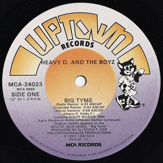 12inch Record HEAVY D. & THE BOYZ - Big Tyme MCA24023 Uptown Records, 1990 US Rap & Hip-Hop/R&B Used
12inch Record HEAVY D. & THE BOYZ - Big Tyme MCA24023 Uptown Records, 1990 US Rap & Hip-Hop/R&B Used