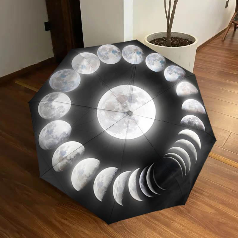 Moon Phase Cycle Automatic Opening/Closing Umbrella, Portable Tri-Fold Design with 8-Bone Iron Frame, Gift for Fans, Travelers, Daily Use, I
Moon Phase Cycle Automatic Opening/Closing Umbrella, Portable Tri-Fold Design with 8-Bone Iron Frame, Gift for Fans, Travelers, Daily Use, I