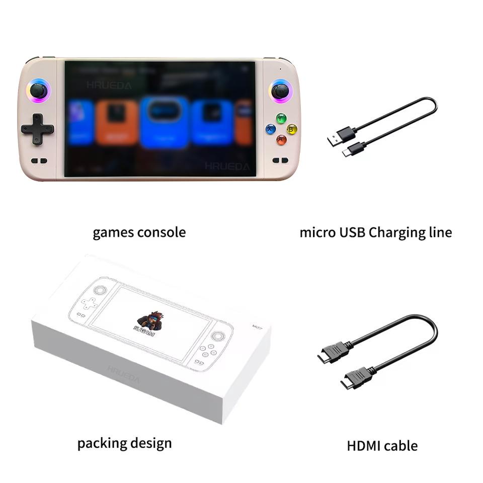 7,0-дюймовий великий екран M27 Портативна кишенькова ретро-ручна відеоігрова консоль 1024*600 Дисплей Підтримка LINUX Emelec 64G/128G 64GB 20000Games сірий
7,0-дюймовий великий екран M27 Портативна кишенькова ретро-ручна відеоігрова консоль 1024*600 Дисплей Підтримка LINUX Emelec 64G/128G 64GB 20000Games сірий