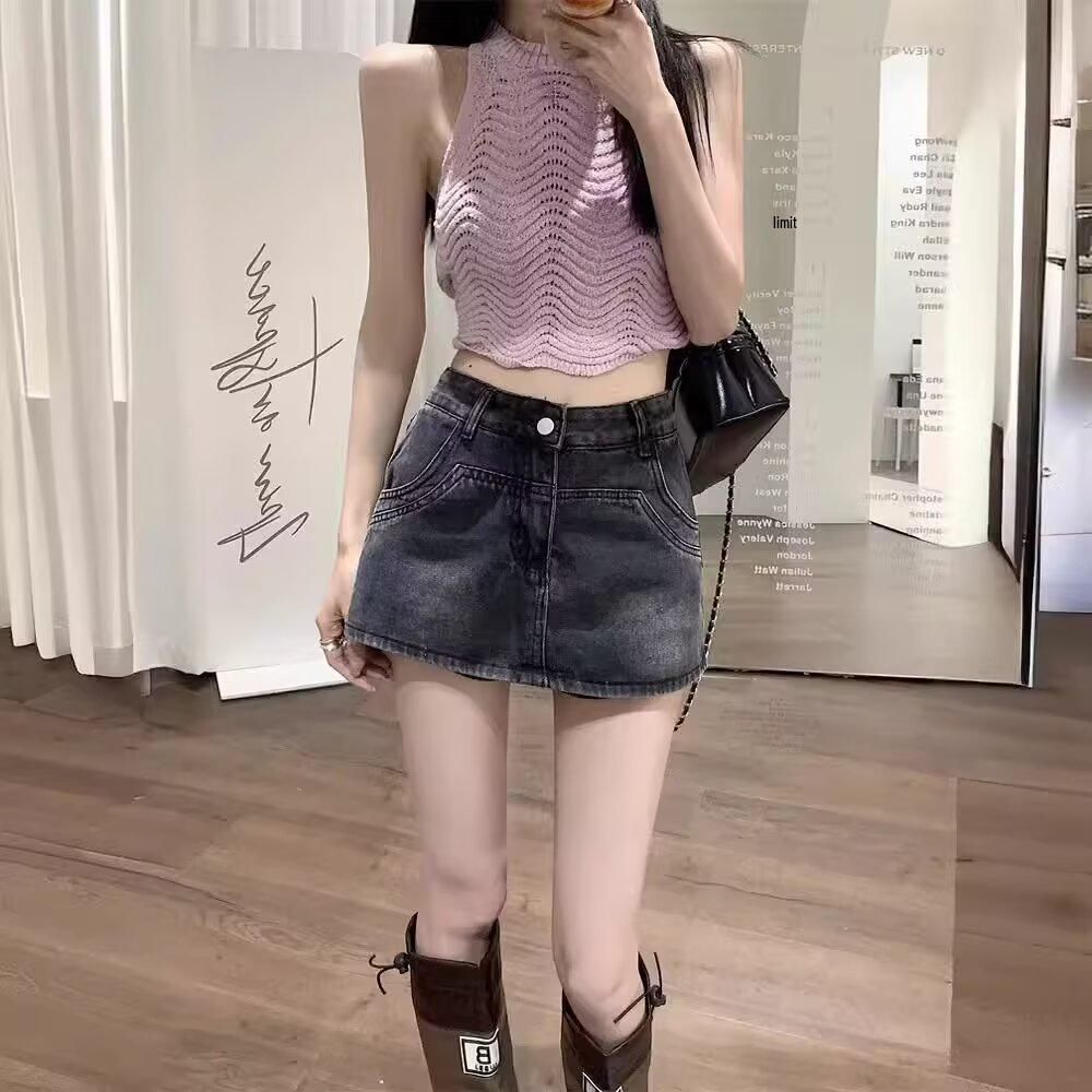 2025 Summer High-Waisted A-Line Denim Mini Skirt - Slimming Tummy Tuck Bodycon Shorts L: Height 155-165CM (55kg-60kg)
2025 Summer High-Waisted A-Line Denim Mini Skirt - Slimming Tummy Tuck Bodycon Shorts L: Height 155-165CM (55kg-60kg)
