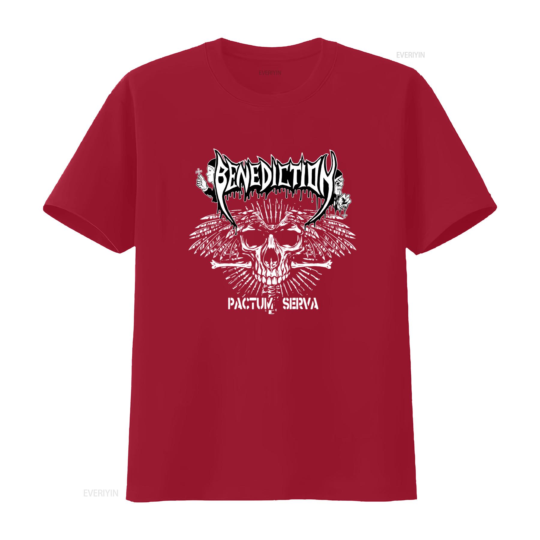 Benediction Pactum Serva Skull Death Metal T Shirt S M L XL XXL Official Design vintage Washed Unisex Stylish Versatile S
Benediction Pactum Serva Skull Death Metal T Shirt S M L XL XXL Official Design vintage Washed Unisex Stylish Versatile S