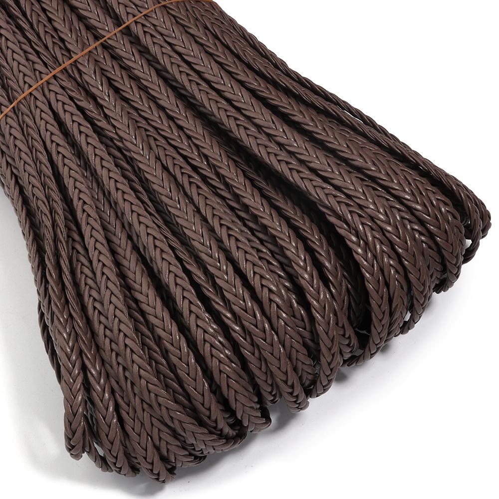 5m/lot 8mm Braided Genuine Leather Cords Colored Flat Leather Rope For Handmade Bracelet Making Finding DIY Necklace Accessories
5m/lot 8mm Braided Genuine Leather Cords Colored Flat Leather Rope For Handmade Bracelet Making Finding DIY Necklace Accessories