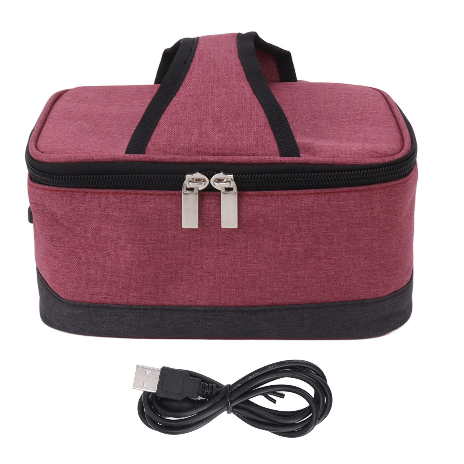 Portable Electric Lunch Box Food Heater USB Constant Heating Insulation Bag Heated Lunch Box Bag бордовый
Portable Electric Lunch Box Food Heater USB Constant Heating Insulation Bag Heated Lunch Box Bag бордовый