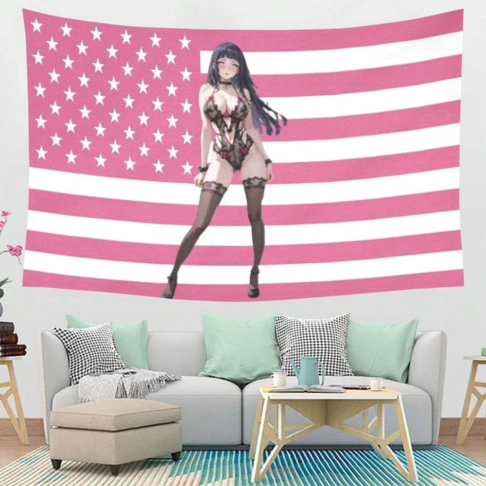 Vibrant Anime Girl Pink American Flag Tapestry Aesthetic Bedroom Dorm Wall Decor Soft Polyester Durable Indoor Outdoor 74x94cm(29x37in)
Vibrant Anime Girl Pink American Flag Tapestry Aesthetic Bedroom Dorm Wall Decor Soft Polyester Durable Indoor Outdoor 74x94cm(29x37in)