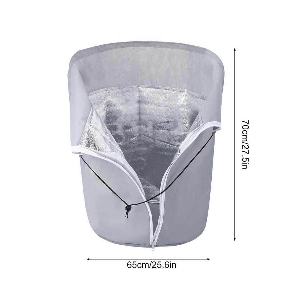 Plant Potted Antifreeze Protection Bag Plant Protection Cover Thermal Cover Plant Winter Protection Pot with Drawstring & Zipper сірий
Plant Potted Antifreeze Protection Bag Plant Protection Cover Thermal Cover Plant Winter Protection Pot with Drawstring & Zipper сірий