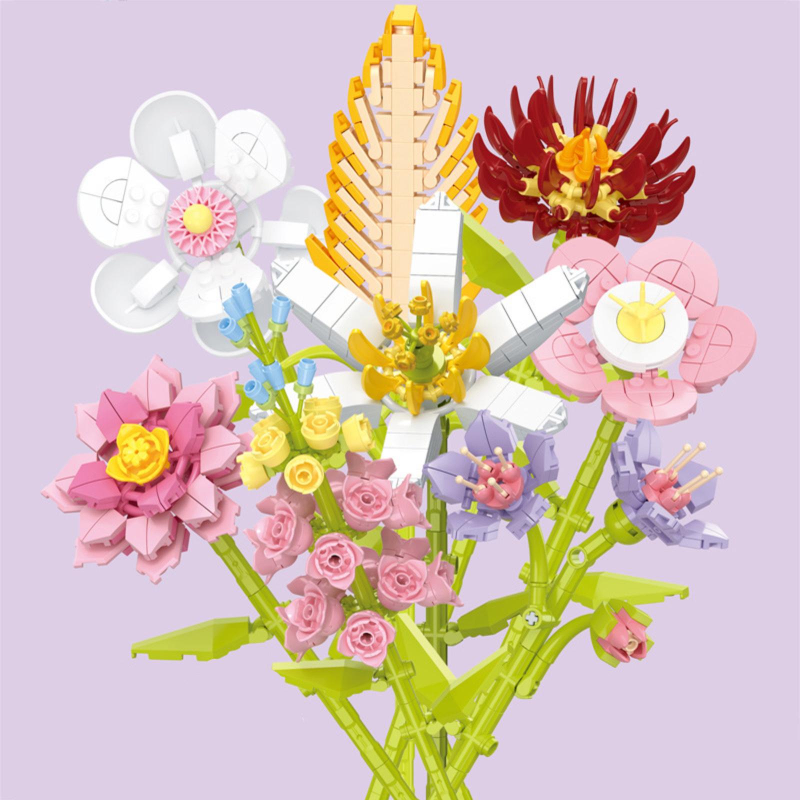 Детские развивающие строительные блоки из мелких деталей, имитация цветов, сборка своими руками, роза, жасмин и маргаритка, игрушки-конструкторы цветов One Size
Детские развивающие строительные блоки из мелких деталей, имитация цветов, сборка своими руками, роза, жасмин и маргаритка, игрушки-конструкторы цветов One Size