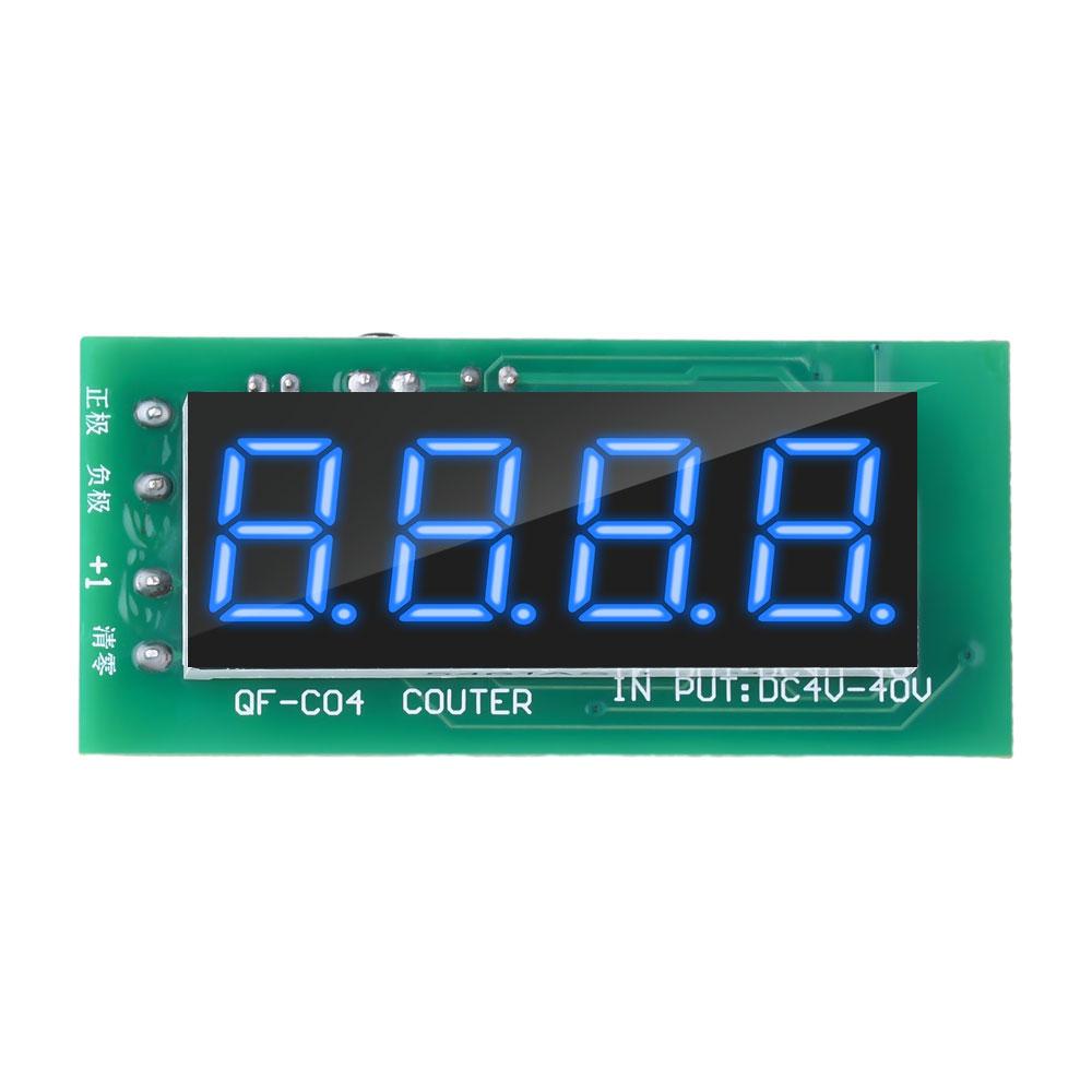 DC 4-40V Counter Module High Quality Wide Voltage 4-Digit Display Counter Module with Memory Function DIY Timer
DC 4-40V Counter Module High Quality Wide Voltage 4-Digit Display Counter Module with Memory Function DIY Timer