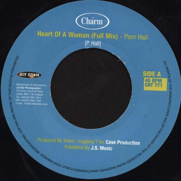 7inch Record PAM HALL Heart Of A Woman CRT771 Charm UK Reggae Ska Dub Used
7inch Record PAM HALL Heart Of A Woman CRT771 Charm UK Reggae Ska Dub Used