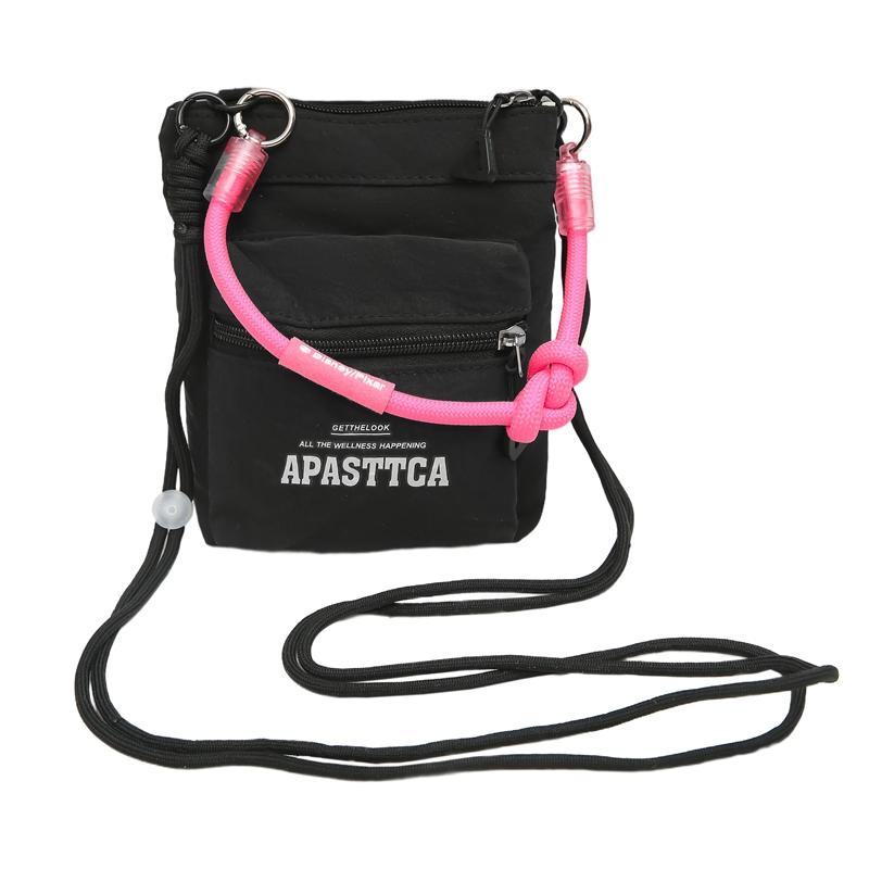 Легкая сумка для мобильного телефона Контрастная наплечная сумка Дорожная сумка кросс-боди чёрный