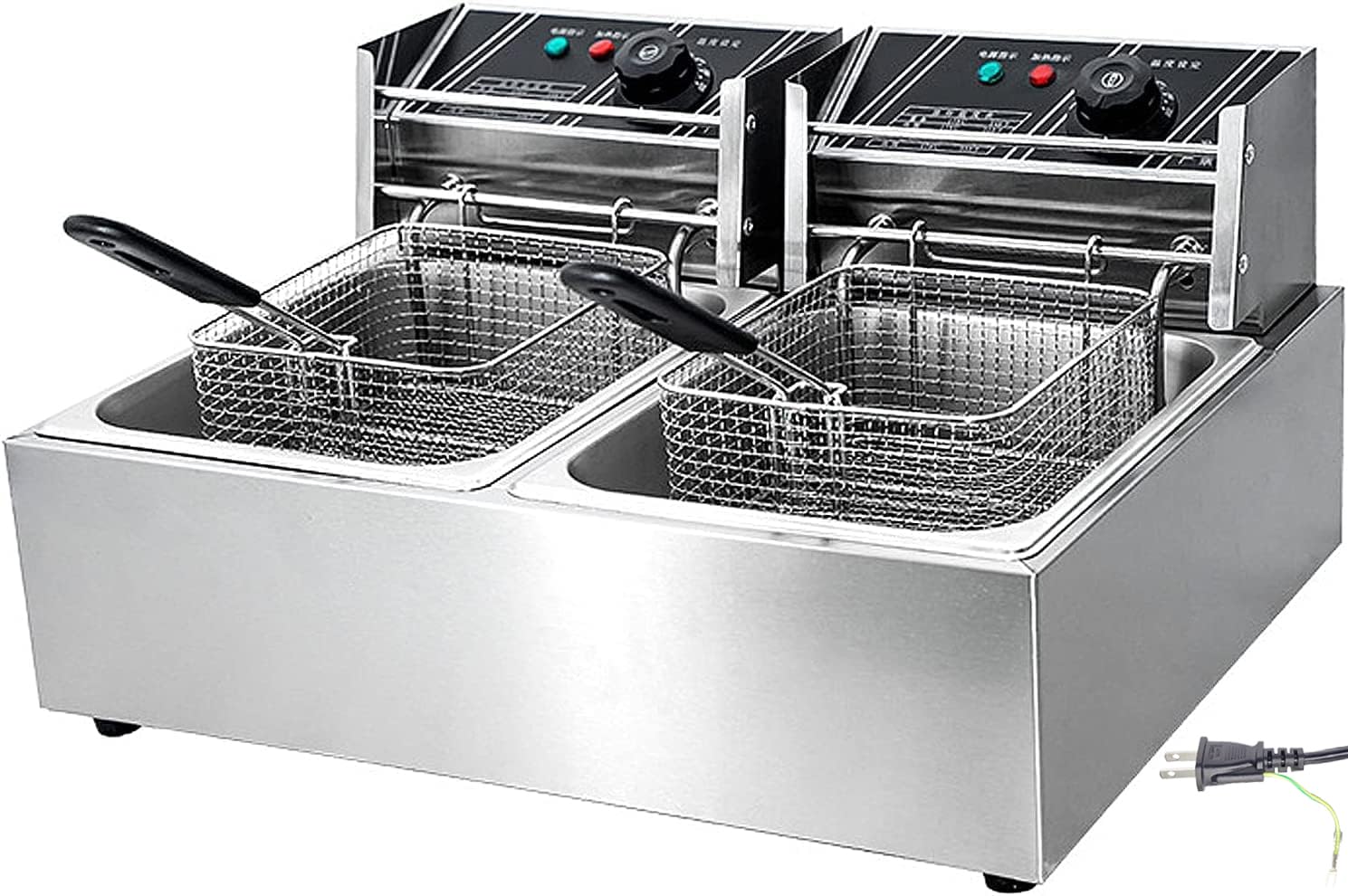 Electric tabletop commercial temperature easy to operate fryer, fryer, fryer, 12L, two-tank type, adjustable,
Electric tabletop commercial temperature easy to operate fryer, fryer, fryer, 12L, two-tank type, adjustable,