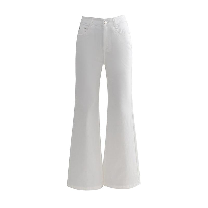 White Non-legged Slightly Flared Jeans for Women In Summer New High-waisted Slimming Loose Three-proof Straight-flat Trousers 2XL
White Non-legged Slightly Flared Jeans for Women In Summer New High-waisted Slimming Loose Three-proof Straight-flat Trousers 2XL
