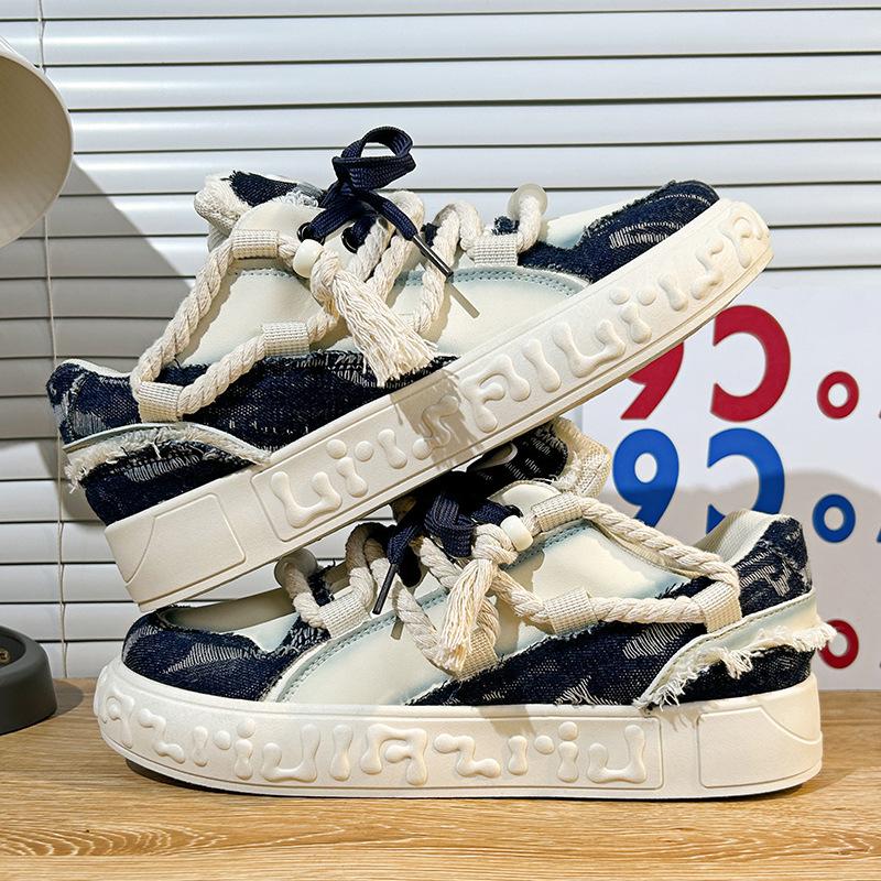 Guochao niche Korean version 2024 men s platform ins canvas dad Hong Kong style live broadcast breathable sports shoes men s shoes 39 чёрный
Guochao niche Korean version 2024 men s platform ins canvas dad Hong Kong style live broadcast breathable sports shoes men s shoes 39 чёрный