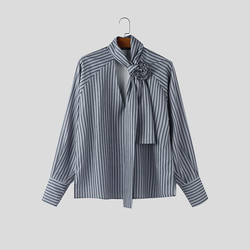 INCERUN Elegant Men Flower Tie Up Neck Long Sleeve Striped Casual Shirts Tops 4XL
INCERUN Elegant Men Flower Tie Up Neck Long Sleeve Striped Casual Shirts Tops 4XL