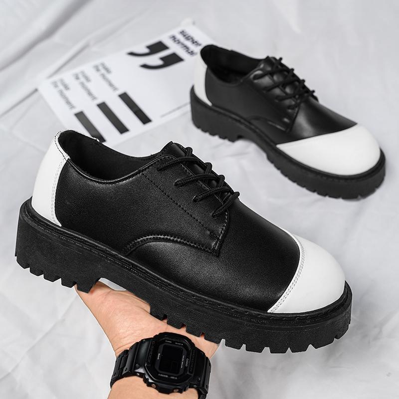 Color matching British style small leather shoes autumn new thick-soled heightening business dress casual interpretation shoes 44
Color matching British style small leather shoes autumn new thick-soled heightening business dress casual interpretation shoes 44