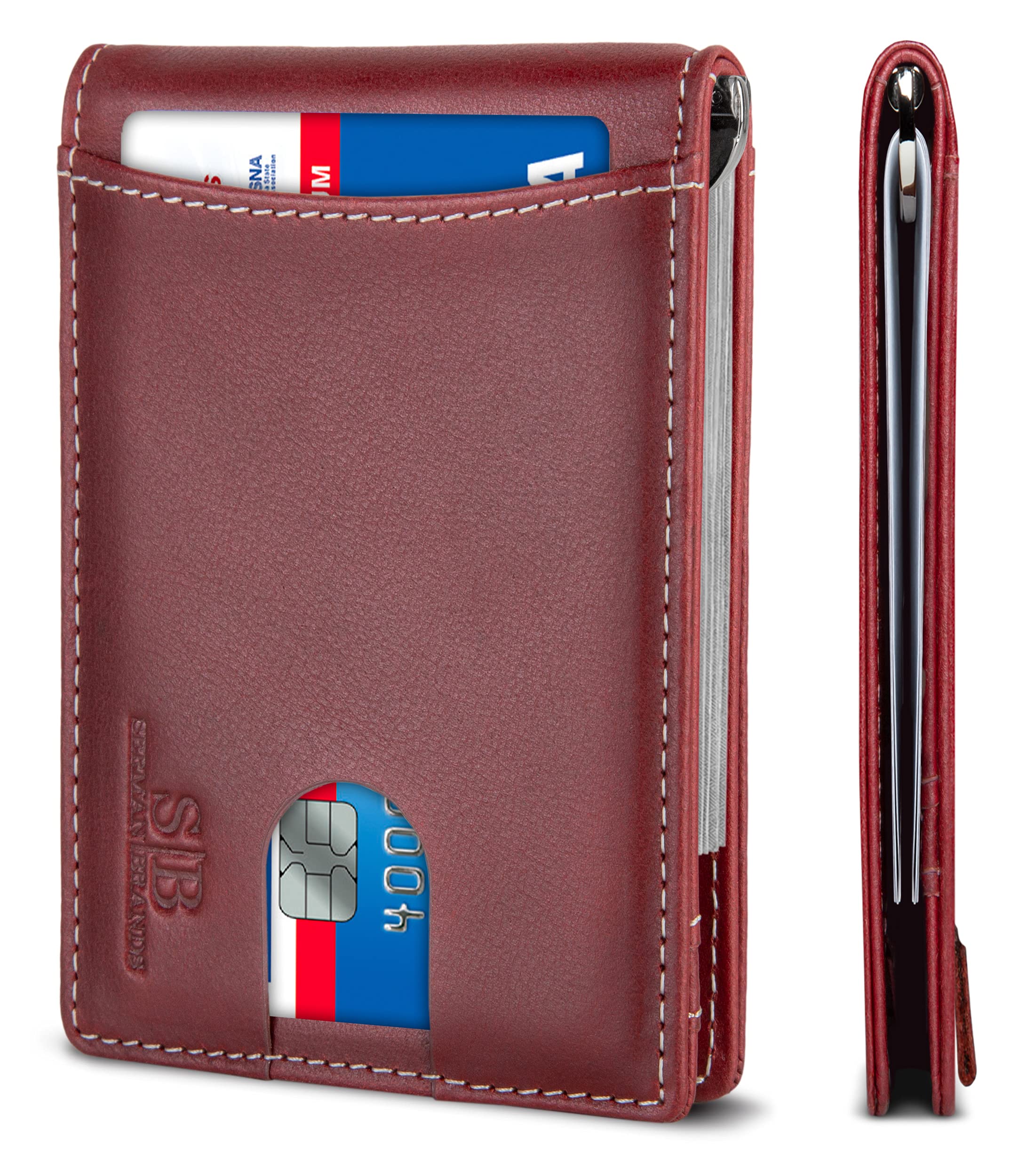 Гаманець SERMAN BRANDS RFID Block Slim із натуральної шкіри, мінімалістичний передній кишеньковий гаманець із затискачем для грошей, тонкий тонкий червоне дерево для чоловіків, 1,0, червоний
Гаманець SERMAN BRANDS RFID Block Slim із натуральної шкіри, мінімалістичний передній кишеньковий гаманець із затискачем для грошей, тонкий тонкий червоне дерево для чоловіків, 1,0, червоний