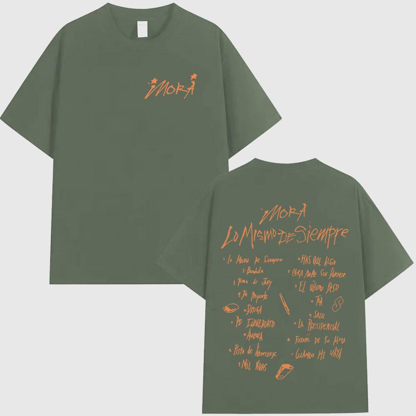 Singer Mora 2025 Graphics Letters Print Mens Cotton Harajuku Tee Shirt Crewneck Tshirt Oversized Casual Summer Tshirt Fans Gift 4XL
Singer Mora 2025 Graphics Letters Print Mens Cotton Harajuku Tee Shirt Crewneck Tshirt Oversized Casual Summer Tshirt Fans Gift 4XL