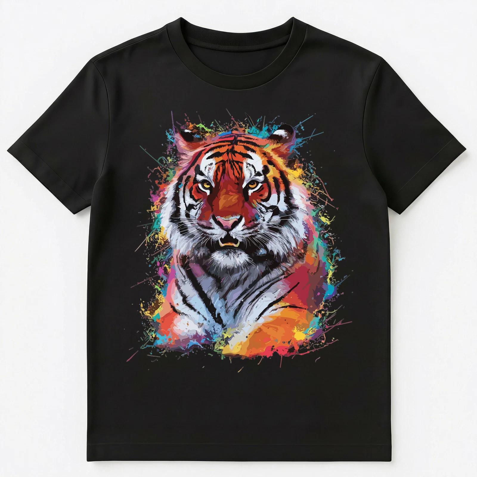 Colorful Paint Splash Tiger Face Art Graphic Unisex T-Shirt M
Colorful Paint Splash Tiger Face Art Graphic Unisex T-Shirt M