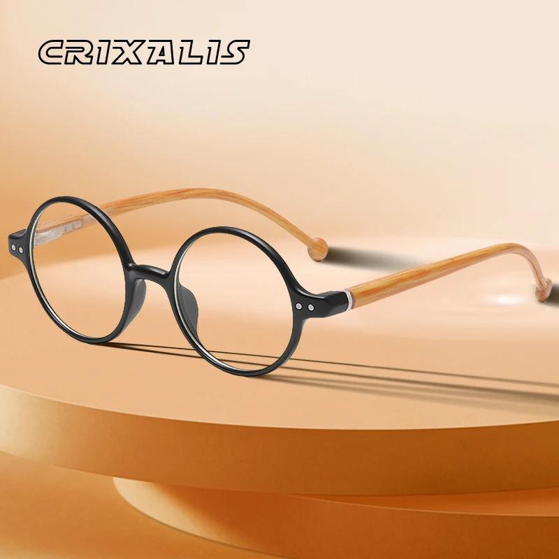 CRIXALIS Retro Round Reading Glasses For Men Transparent Eyeglass Frames Women Blue Anti Light Eyewear Optical Trendy Presbyopic 0
CRIXALIS Retro Round Reading Glasses For Men Transparent Eyeglass Frames Women Blue Anti Light Eyewear Optical Trendy Presbyopic 0