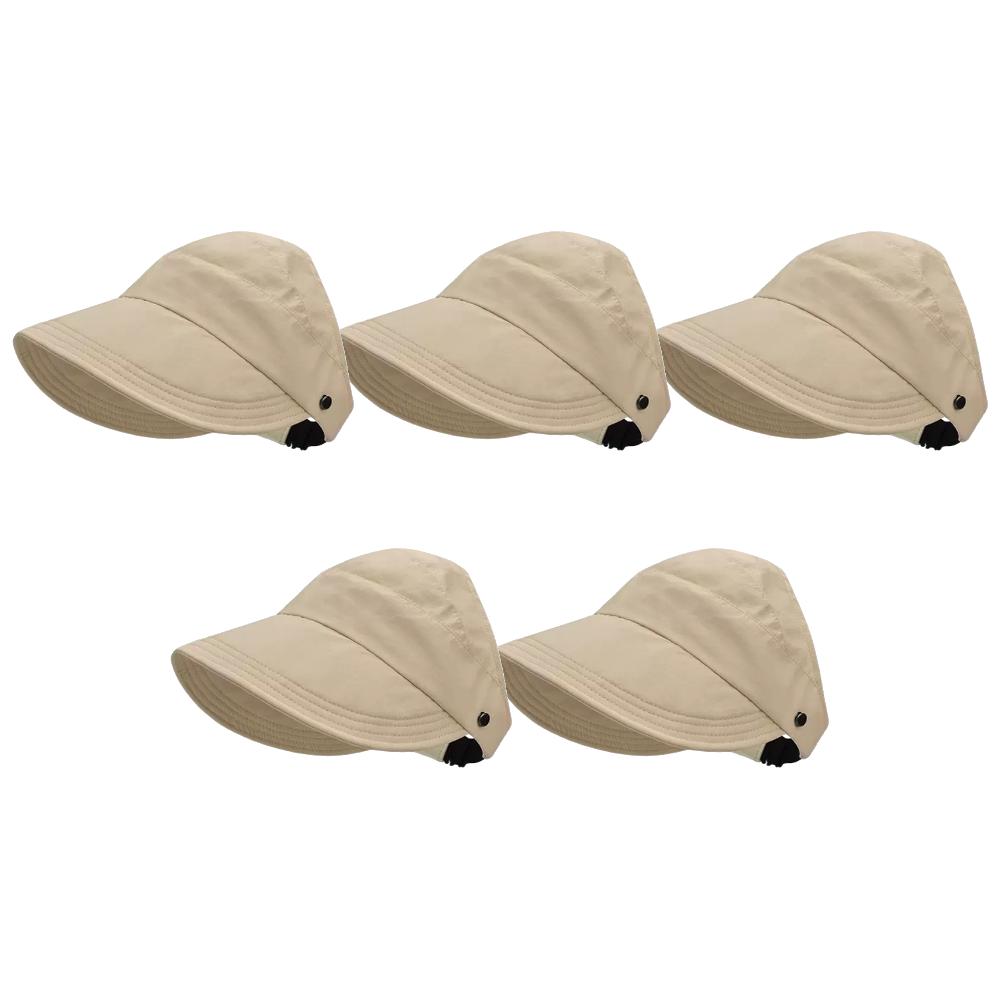 5Pcs Hollow Top Sun Hat Outdoor Camping Fishing UV Protection Portable Summer Hat Foldable Wide Brim Cap Sun Visor Cap for Women
5Pcs Hollow Top Sun Hat Outdoor Camping Fishing UV Protection Portable Summer Hat Foldable Wide Brim Cap Sun Visor Cap for Women
