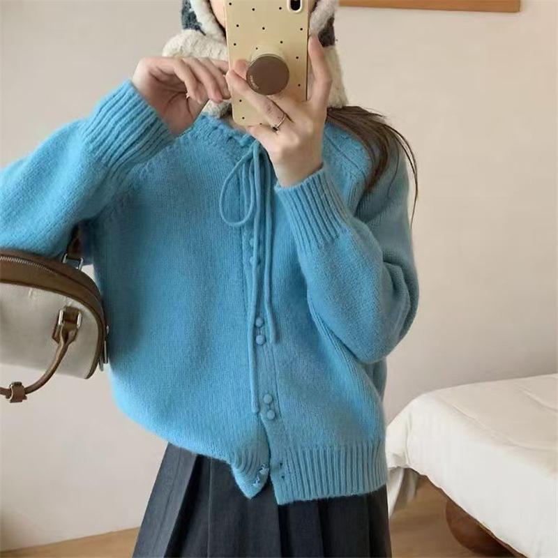 Корейский кардиган со шнуровкой, стройнящий: Женская вязаная верхняя одежда на осень 2025 года Extra Large синий
Корейский кардиган со шнуровкой, стройнящий: Женская вязаная верхняя одежда на осень 2025 года Extra Large синий