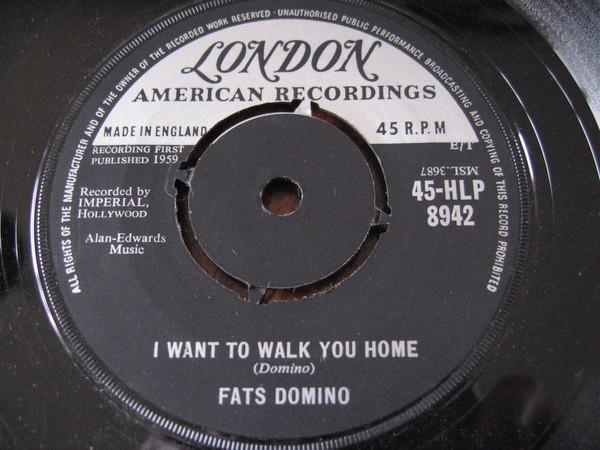 7inch Record FATS DOMINO - I Want To Walk You Home 45HLP8942 London Records, 1959 UK Rock Used
7inch Record FATS DOMINO - I Want To Walk You Home 45HLP8942 London Records, 1959 UK Rock Used