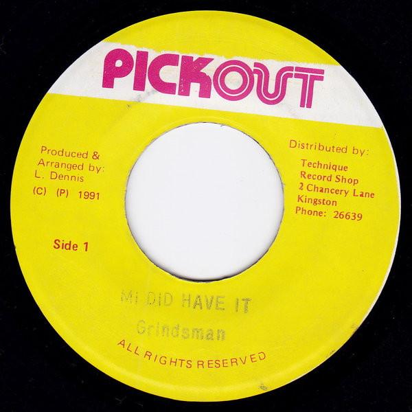 7-дюймовая пластинка GRINDSMAN - Mi Did Have It NONE Pickout 1991 Ямайка Регги, Ска и Даб Б/У
7-дюймовая пластинка GRINDSMAN - Mi Did Have It NONE Pickout 1991 Ямайка Регги, Ска и Даб Б/У