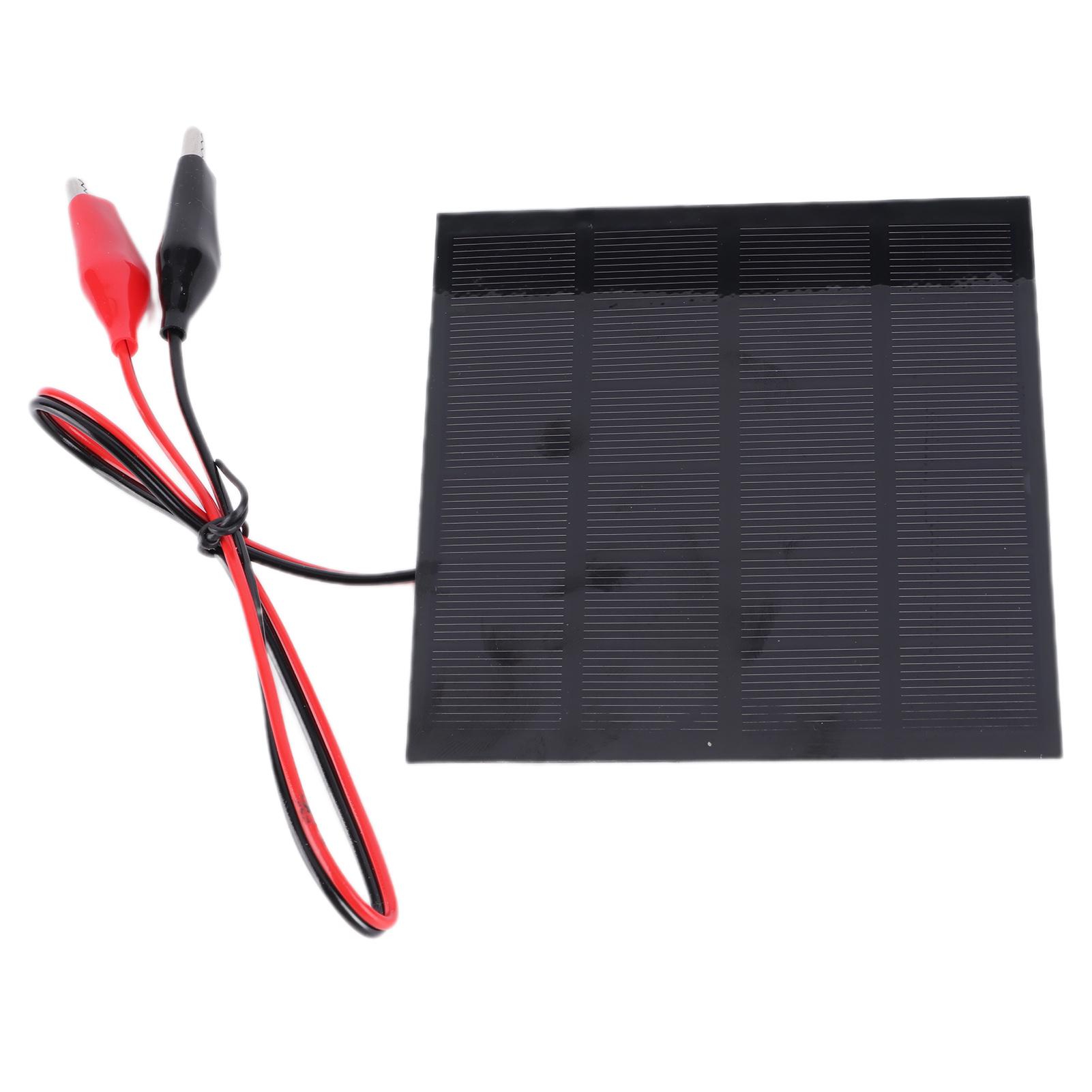Сонячна панель 2 Вт 6 В з затискачем, DIY сонячна плата для зарядки іграшок, лампи, зарядного пристрою
Сонячна панель 2 Вт 6 В з затискачем, DIY сонячна плата для зарядки іграшок, лампи, зарядного пристрою