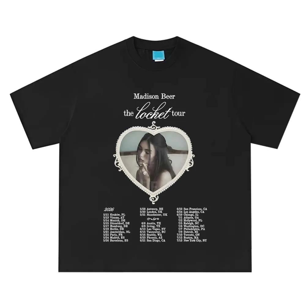 Madison Beer The Locket Tour 2026 T-Shirts Pure Cotton Fashion Casual Summer Graphic Unisex Fans Short Sleeve Vintage Tops XXXXXL чорний
Madison Beer The Locket Tour 2026 T-Shirts Pure Cotton Fashion Casual Summer Graphic Unisex Fans Short Sleeve Vintage Tops XXXXXL чорний