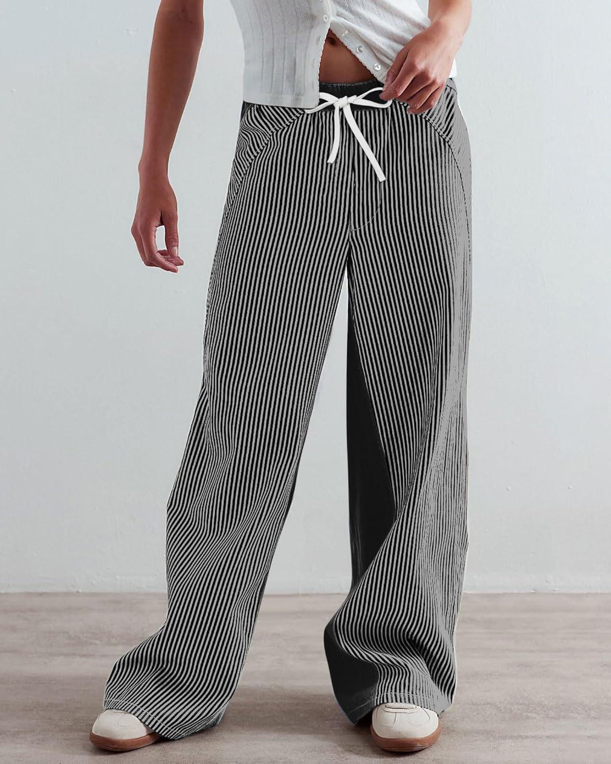 Women s Striped Wide-Leg Jeans - European & American Style, Spring/Autumn Casual Loose Color Block Slimming Straight-Leg Pants X-Large чёрный
Women s Striped Wide-Leg Jeans - European & American Style, Spring/Autumn Casual Loose Color Block Slimming Straight-Leg Pants X-Large чёрный