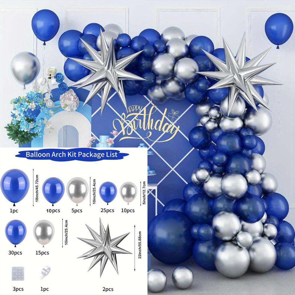 102pcs Blue and Silver Balloon Set for Birthday Parties, Weddings, and Anniversary Valentine s Day Decorations Other
102pcs Blue and Silver Balloon Set for Birthday Parties, Weddings, and Anniversary Valentine s Day Decorations Other
