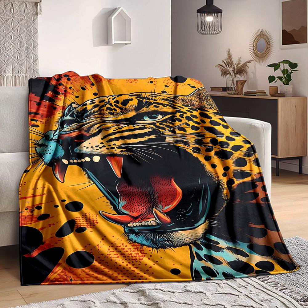 1PC Leopard Print Blanket, Soft Warm All-Season Throw for Sofa, Bed, Car, Office, Vibrant Colorful Design, Durable & Cozy Gift for Home Decor, Cozy Ho 100x150cm
1PC Leopard Print Blanket, Soft Warm All-Season Throw for Sofa, Bed, Car, Office, Vibrant Colorful Design, Durable & Cozy Gift for Home Decor, Cozy Ho 100x150cm