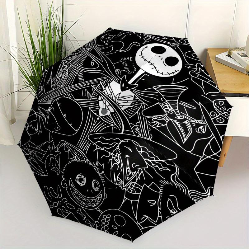 Jack Skellington,Halloween Town Automatic Umbrella Tri fold Portable Umbrella, Best Holiday Gift for Men and Women, Durable Iron Frame, Pl
Jack Skellington,Halloween Town Automatic Umbrella Tri fold Portable Umbrella, Best Holiday Gift for Men and Women, Durable Iron Frame, Pl