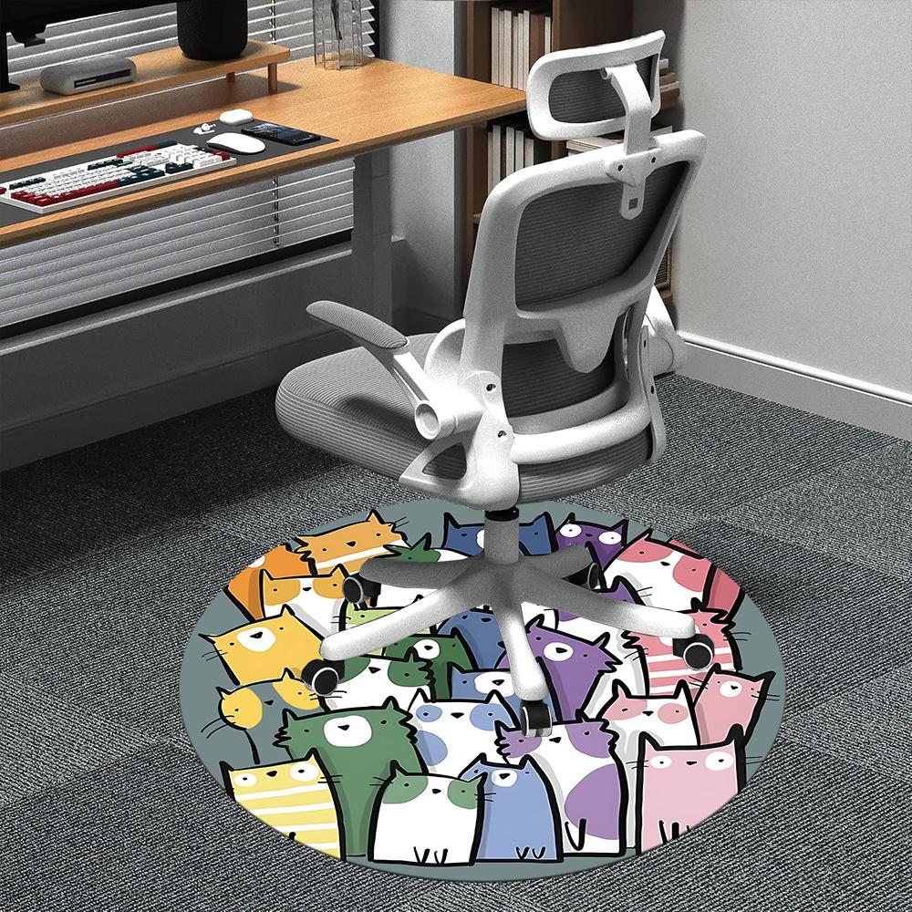 1pc Cat Pattern Office Round Area Rug, Indoor Mat Suitable ForOffice, Under Office Chairs Bedroom Living Room Home Decor, Room Deco 113 80cm by 80cm
1pc Cat Pattern Office Round Area Rug, Indoor Mat Suitable ForOffice, Under Office Chairs Bedroom Living Room Home Decor, Room Deco 113 80cm by 80cm