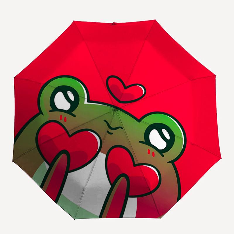1pc Frog Love Automatic Open/close Umbrella, 8-Rib sturdy structure, Portable Travel Umbrella, Parties, Everyday Useb048
1pc Frog Love Automatic Open/close Umbrella, 8-Rib sturdy structure, Portable Travel Umbrella, Parties, Everyday Useb048