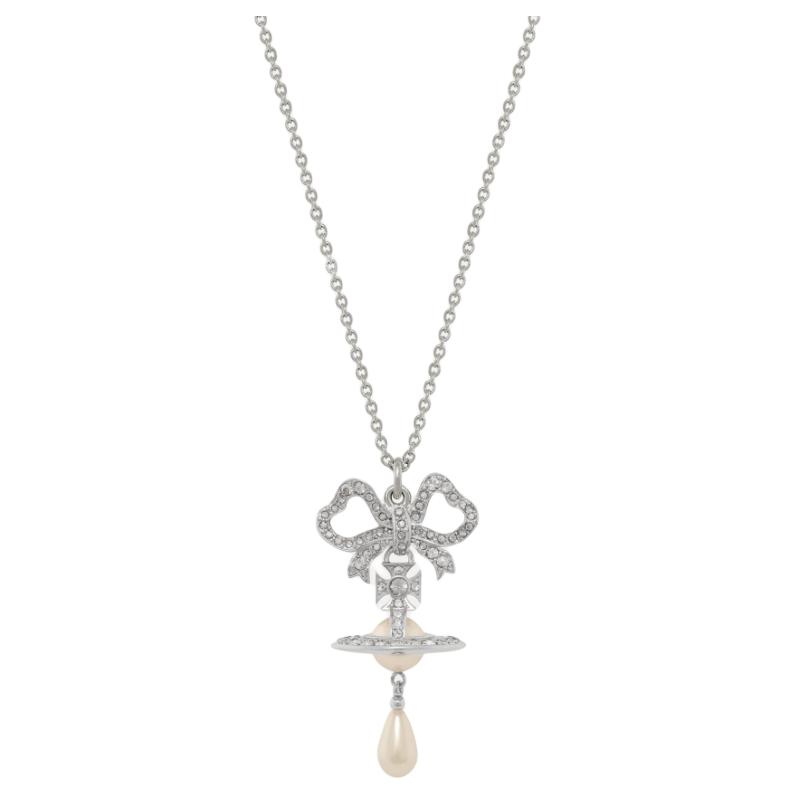 Vivienne Westwood Rigobetta Water Drop Artificial Pearl Pendant Saturn Logo Bow Brass Necklace Women necklace Silver 630203HG-02P699 Basic Packaging-Dust Bag+Box
Vivienne Westwood Rigobetta Water Drop Artificial Pearl Pendant Saturn Logo Bow Brass Necklace Women necklace Silver 630203HG-02P699 Basic Packaging-Dust Bag+Box